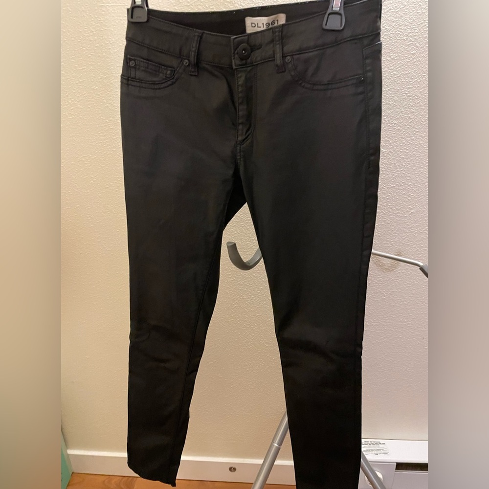 DL1961 Coated Black denim jean size 27